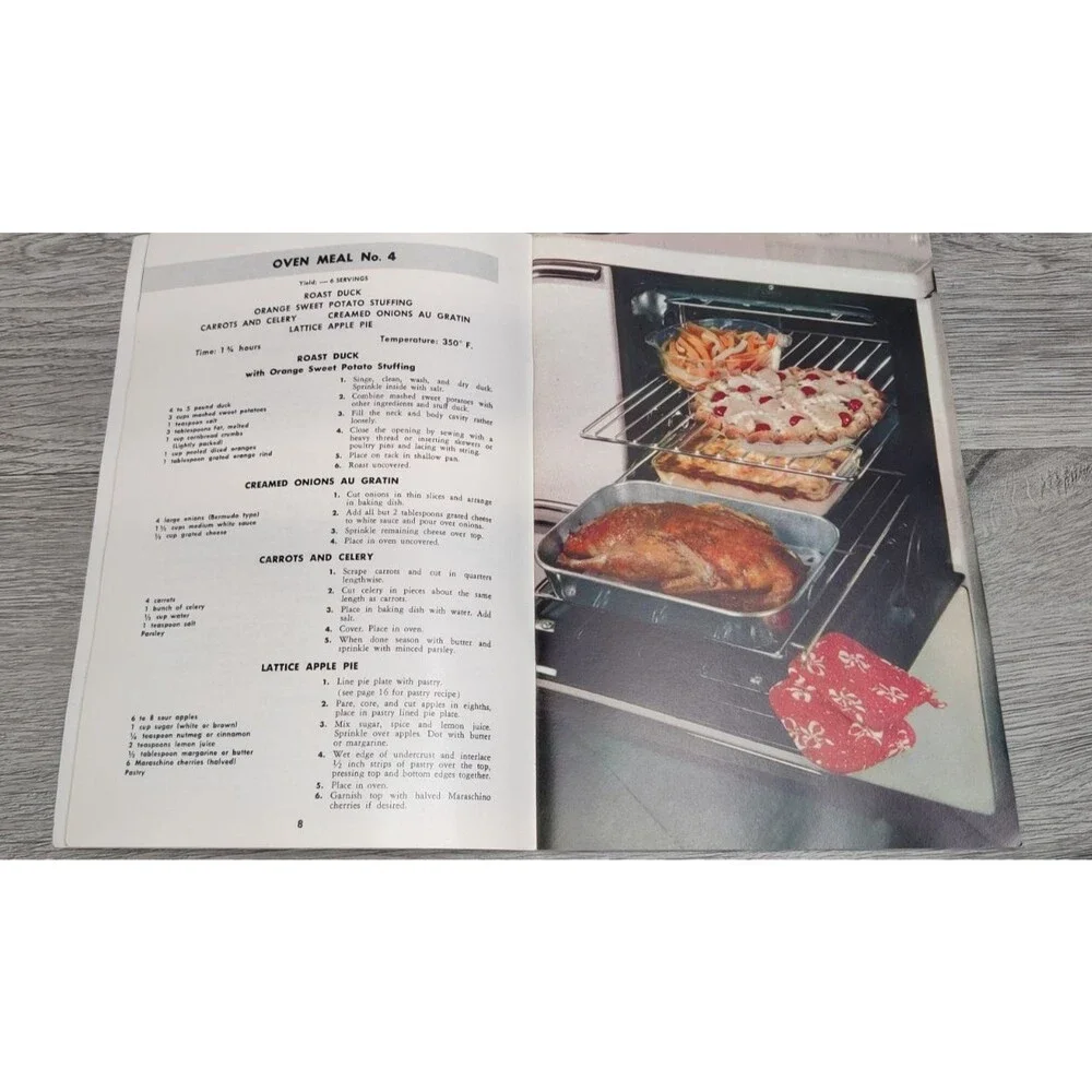 VTG 1950 Carefree Cooking Electrically Cookbook Edison Electric Institute Recipe